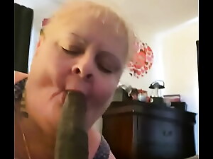 Grandma's skilled mouth work leads to a facial cumshot, all caught on camera with some explicit and humorous commentary.